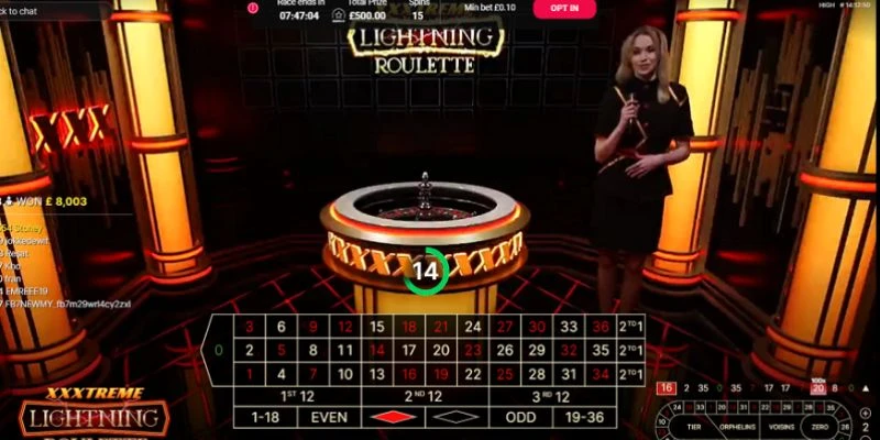 Cách chơi Lightning Roulette thắng đậm 
